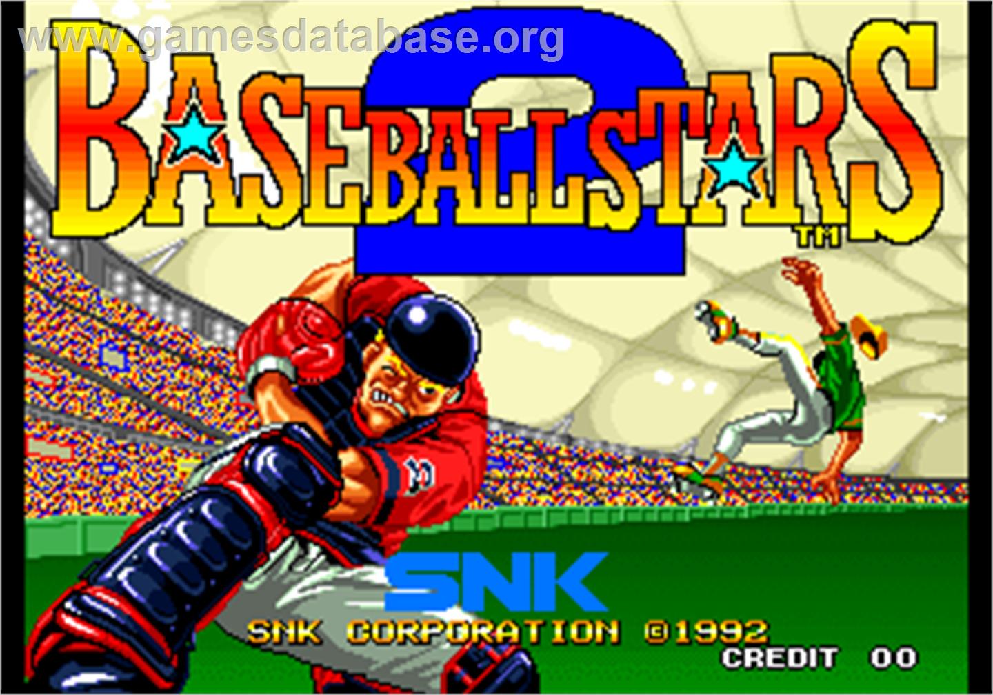 Baseball Stars 2 - Arcade - Artwork - Title Screen