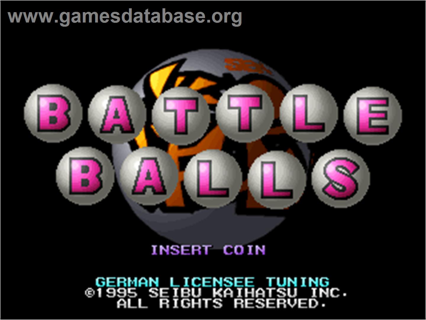 Battle Balls - Arcade - Artwork - Title Screen