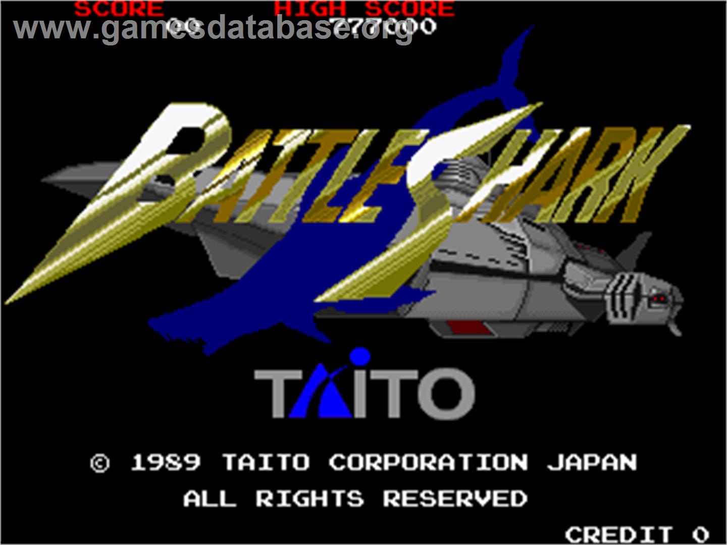 Battle Shark - Arcade - Artwork - Title Screen