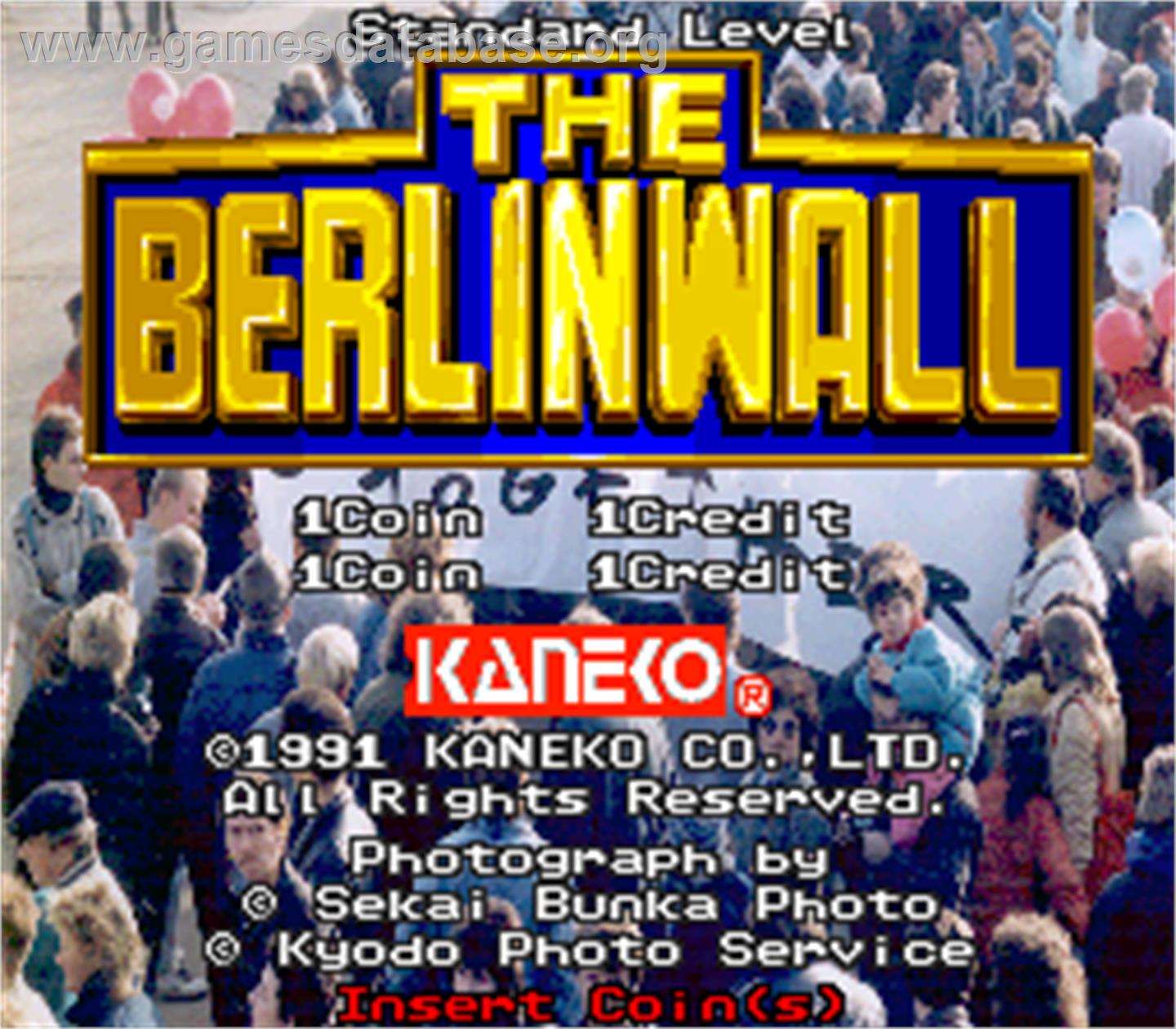 Berlin Wall, The - Arcade - Artwork - Title Screen