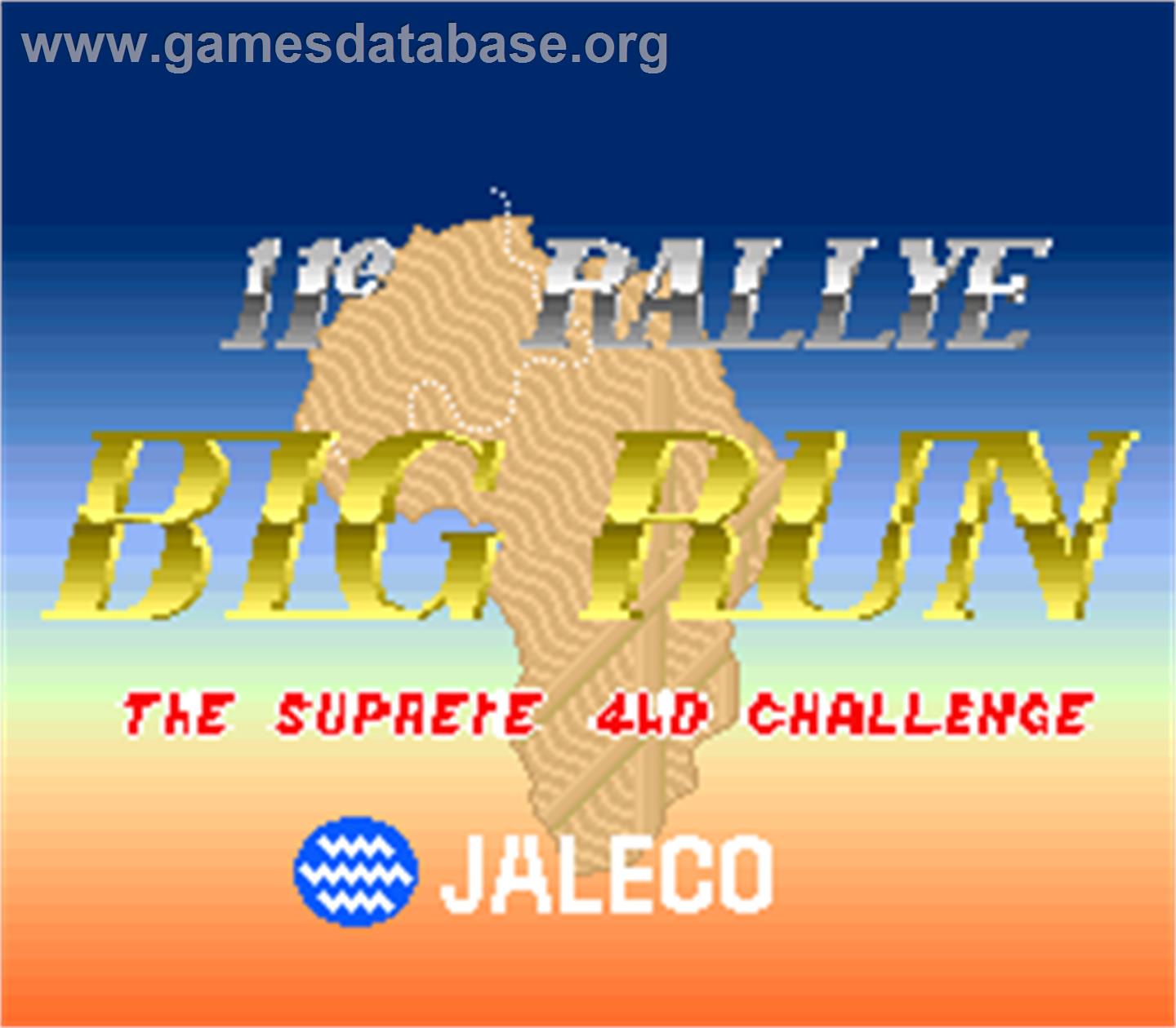 Big Run - Arcade - Artwork - Title Screen