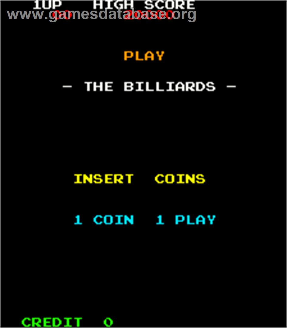 Billiards, The - Arcade - Artwork - Title Screen
