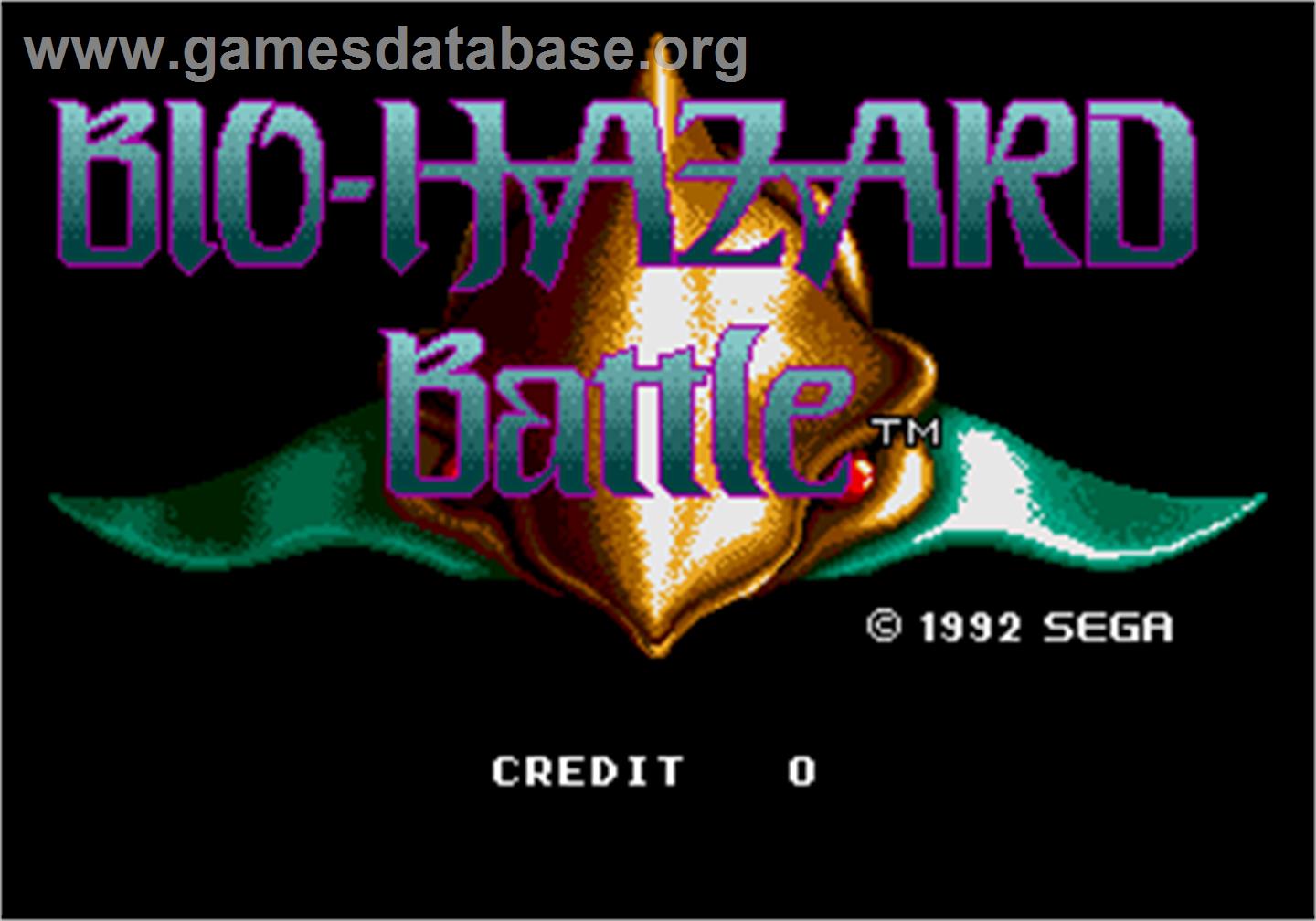 Bio-hazard Battle - Arcade - Artwork - Title Screen