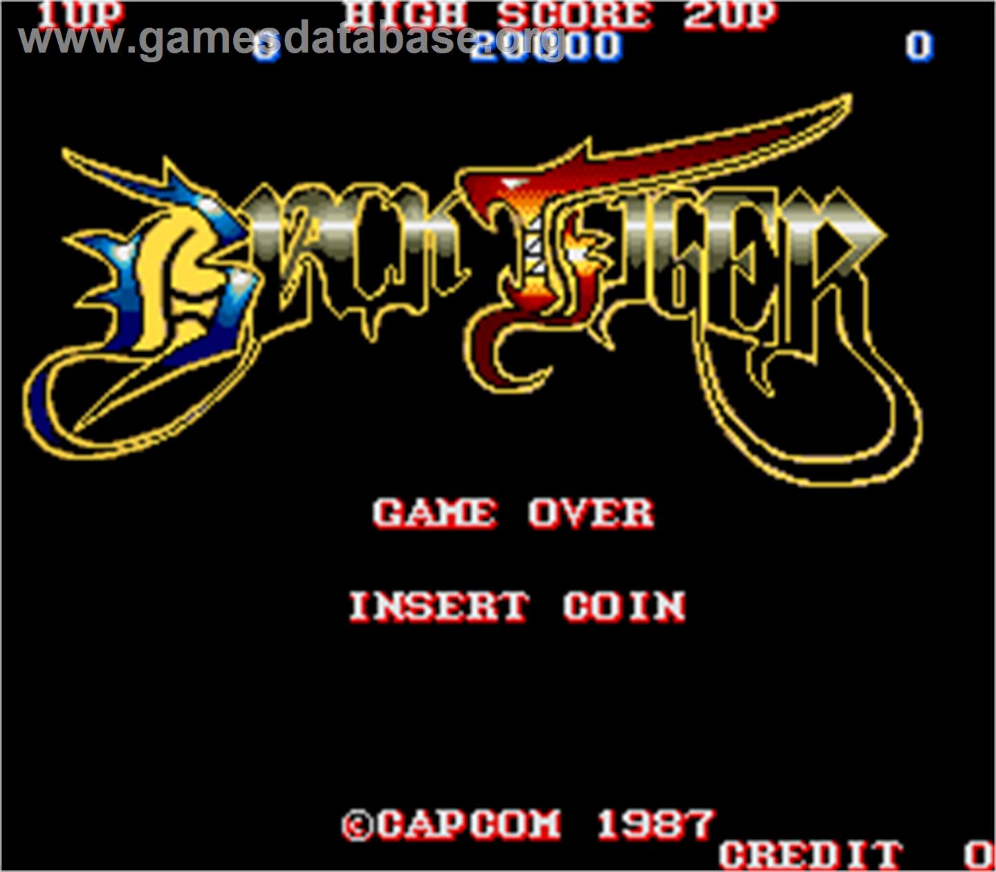 Black Tiger / Black Dragon - Arcade - Artwork - Title Screen