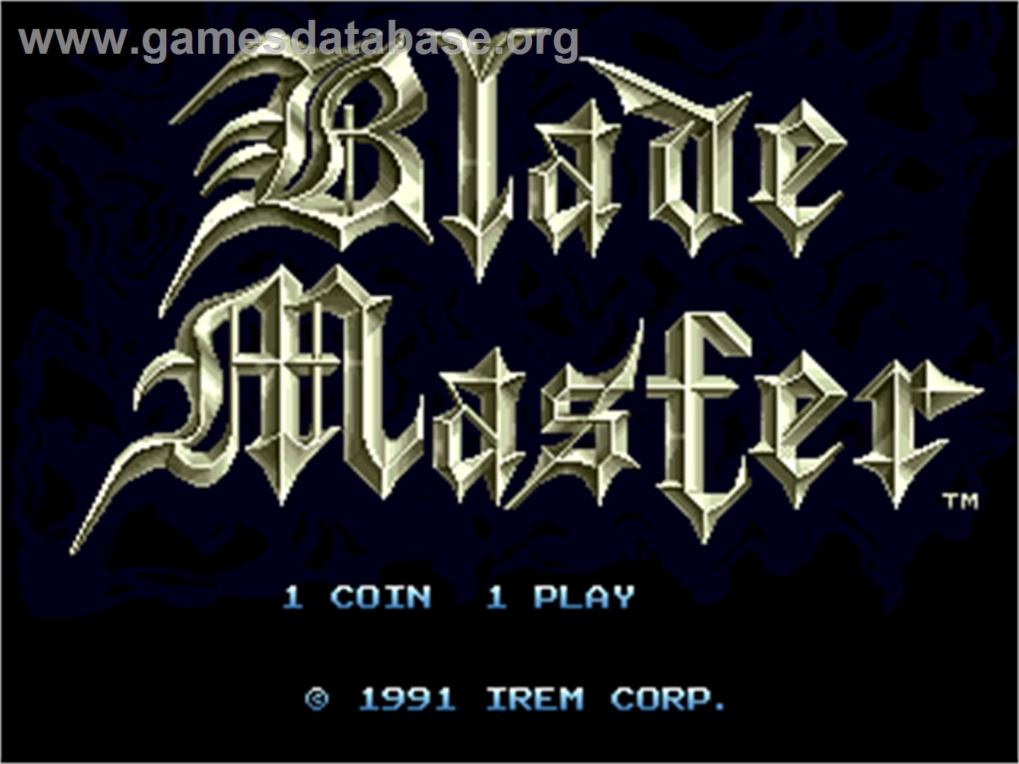 Blade Master - Arcade - Artwork - Title Screen