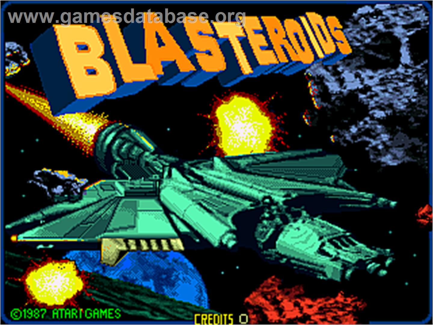Blasteroids - Arcade - Artwork - Title Screen