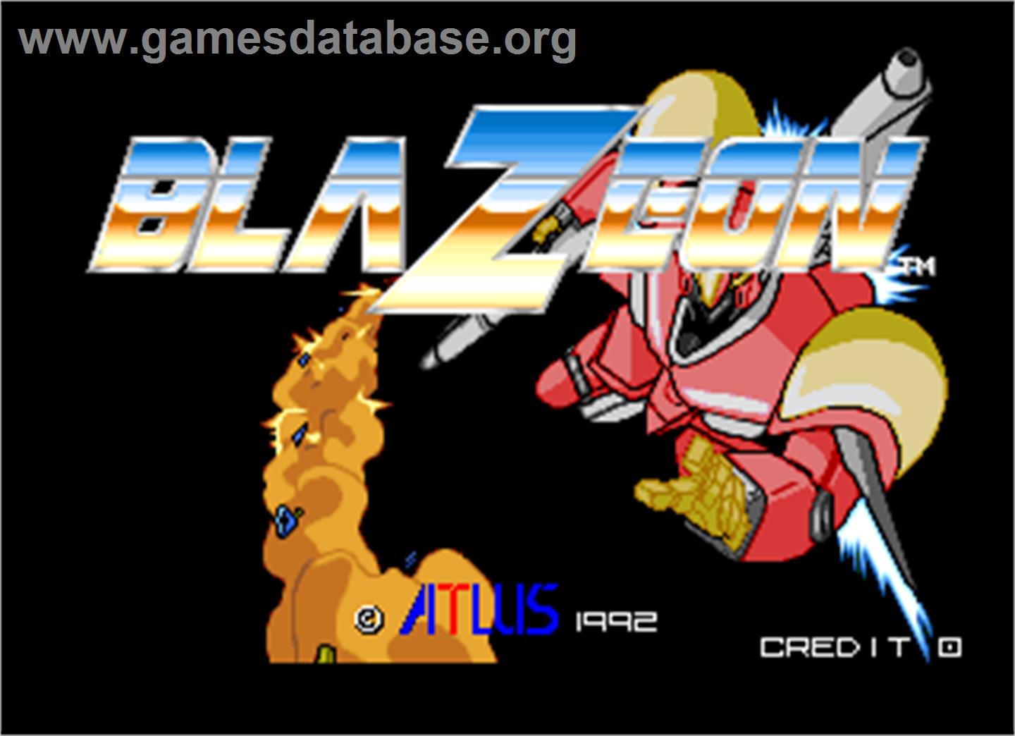 Blaze On - Arcade - Artwork - Title Screen