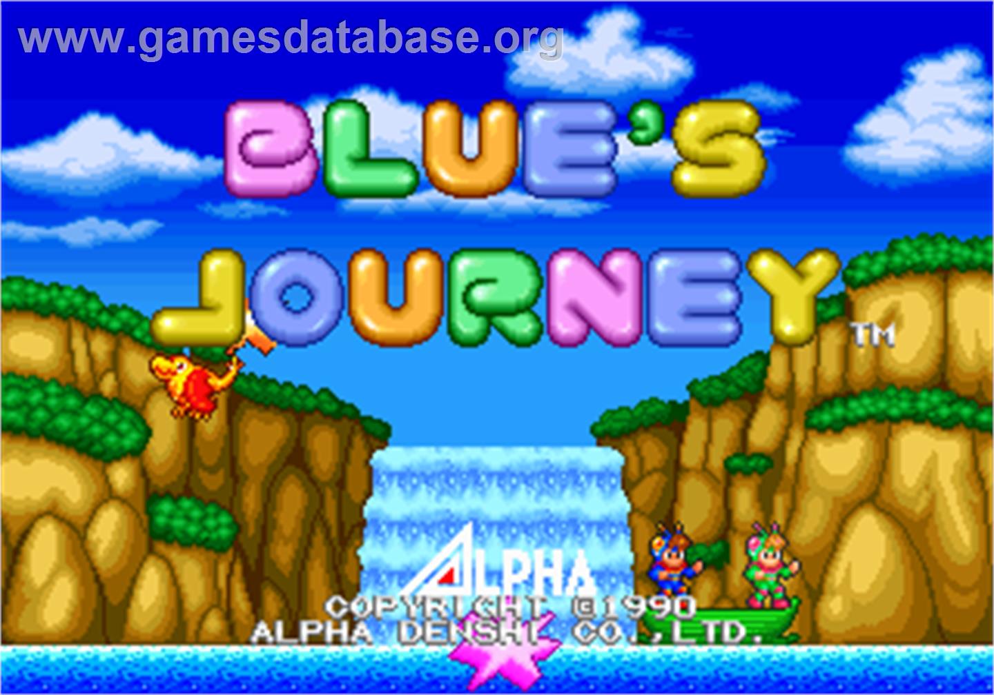 Blue's Journey / Raguy - Arcade - Artwork - Title Screen