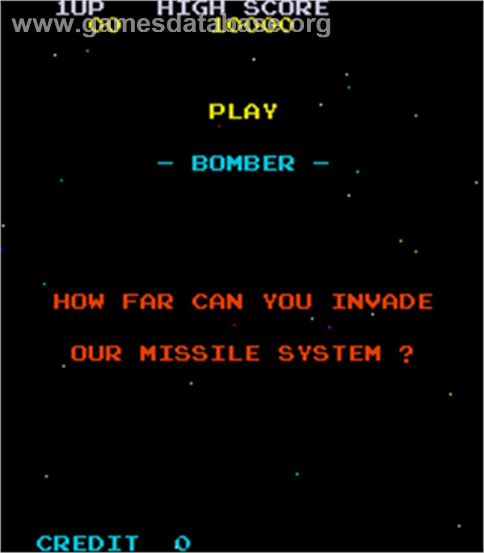 Bomber - Arcade - Artwork - Title Screen