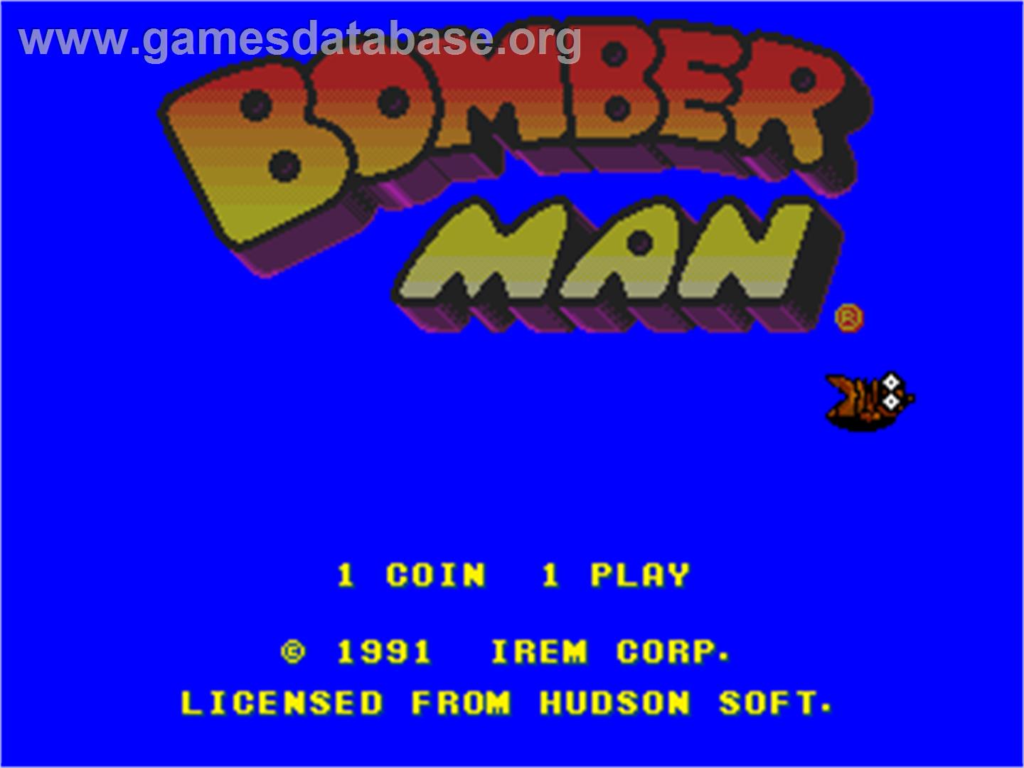 Bomber Man - Arcade - Artwork - Title Screen