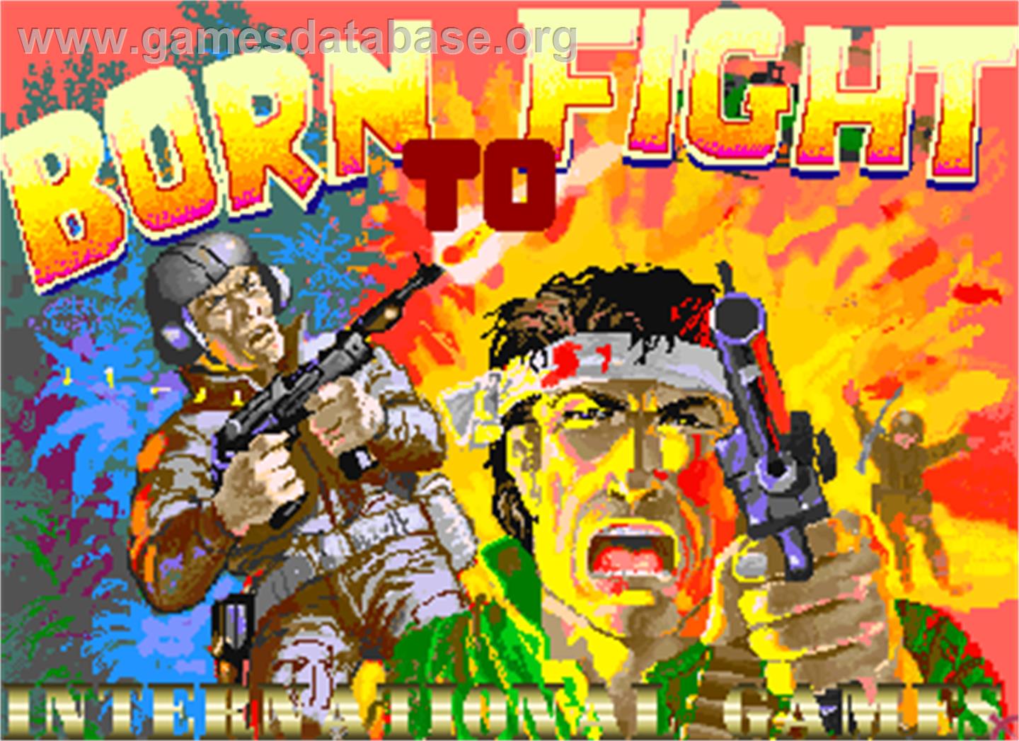 Born To Fight - Arcade - Artwork - Title Screen