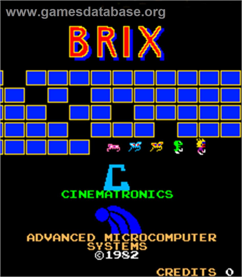 Brix - Arcade - Artwork - Title Screen