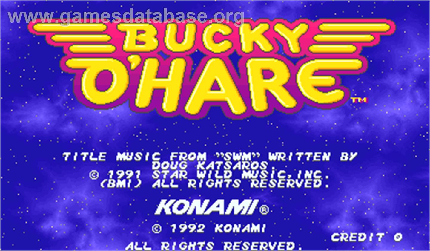 Bucky O'Hare - Arcade - Artwork - Title Screen
