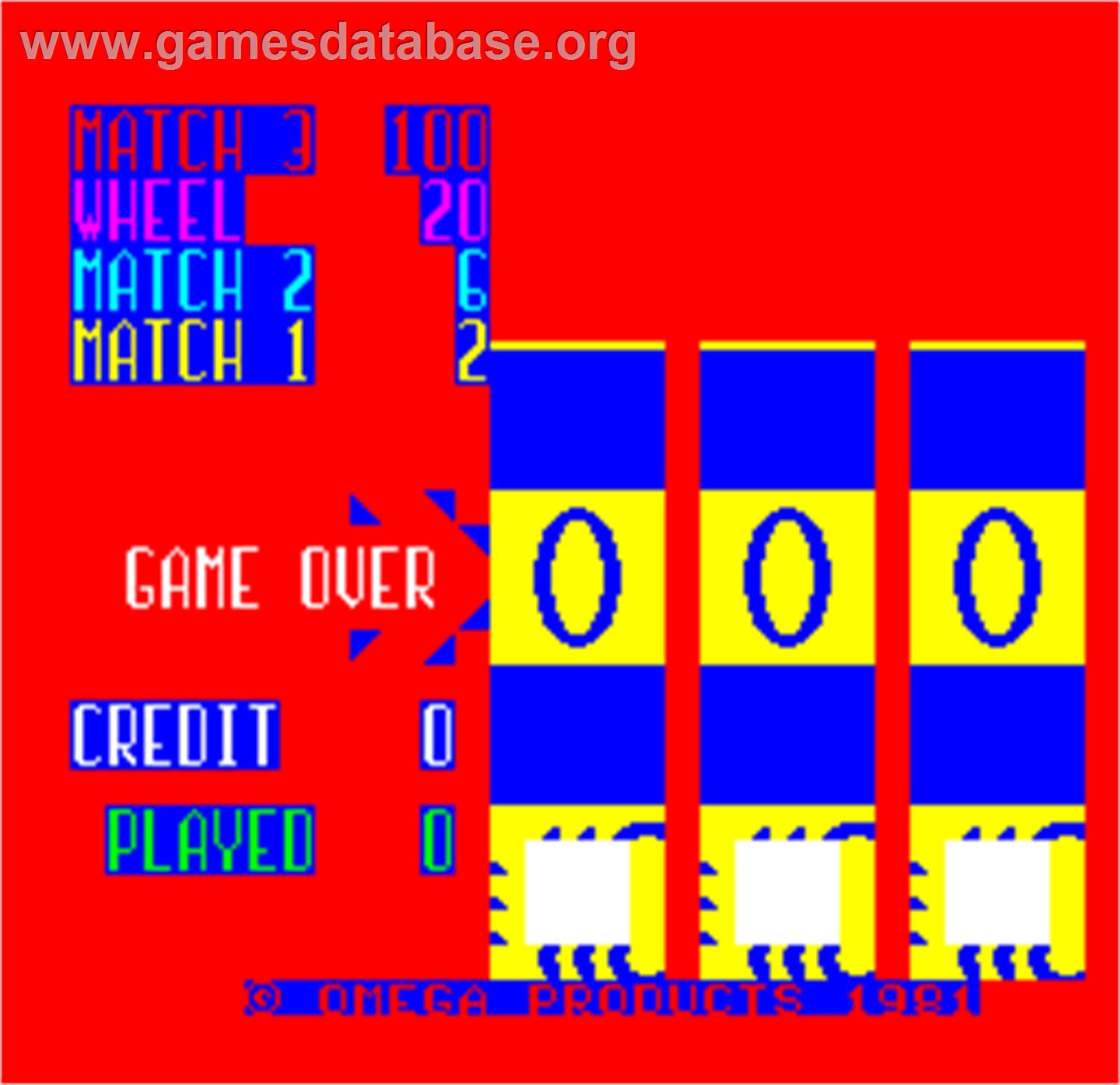 Cal Omega - Game 10.7c - Arcade - Artwork - Title Screen