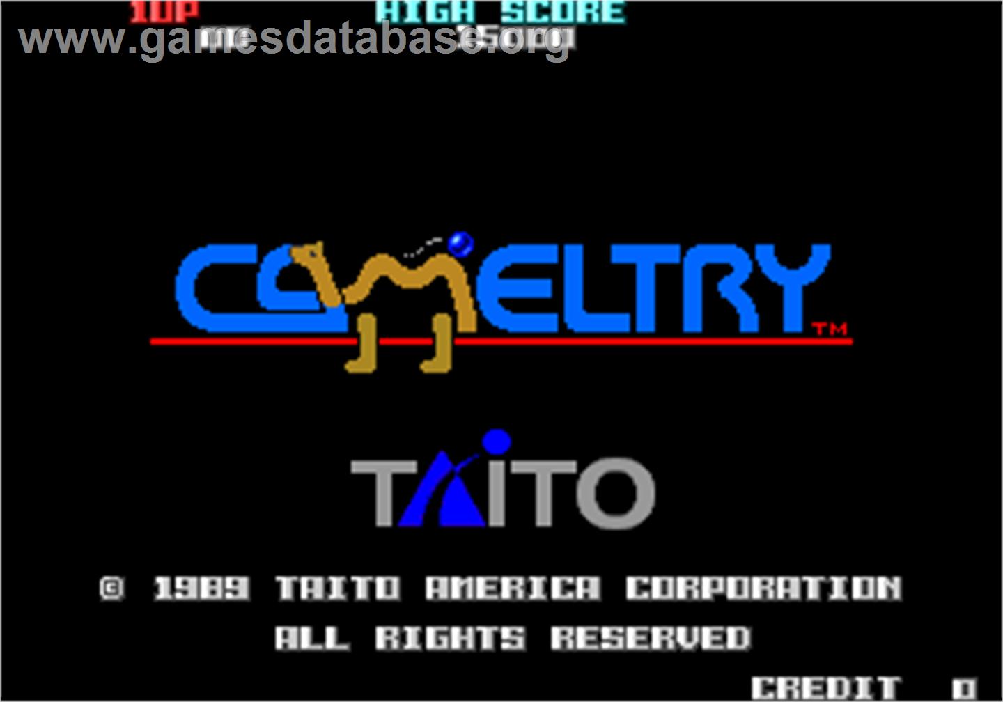 Cameltry - Arcade - Artwork - Title Screen