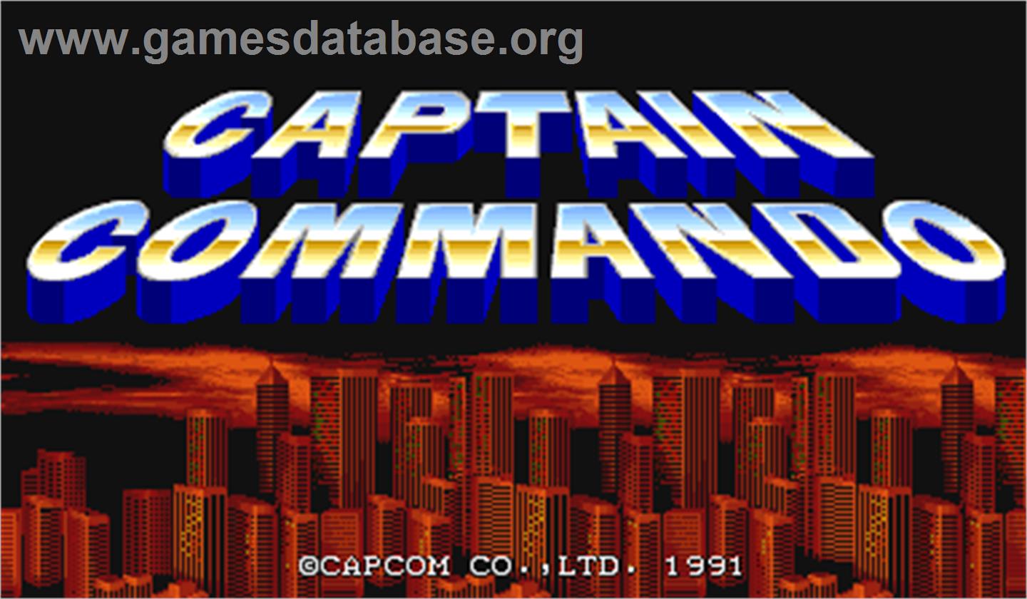 Captain Commando - Arcade - Artwork - Title Screen