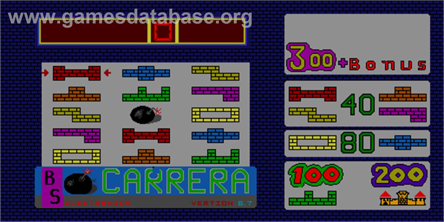 Carrera - Arcade - Artwork - Title Screen