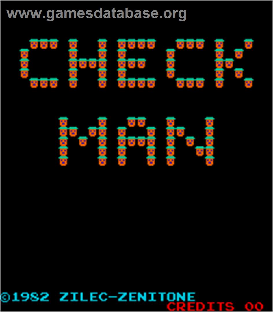Check Man - Arcade - Artwork - Title Screen