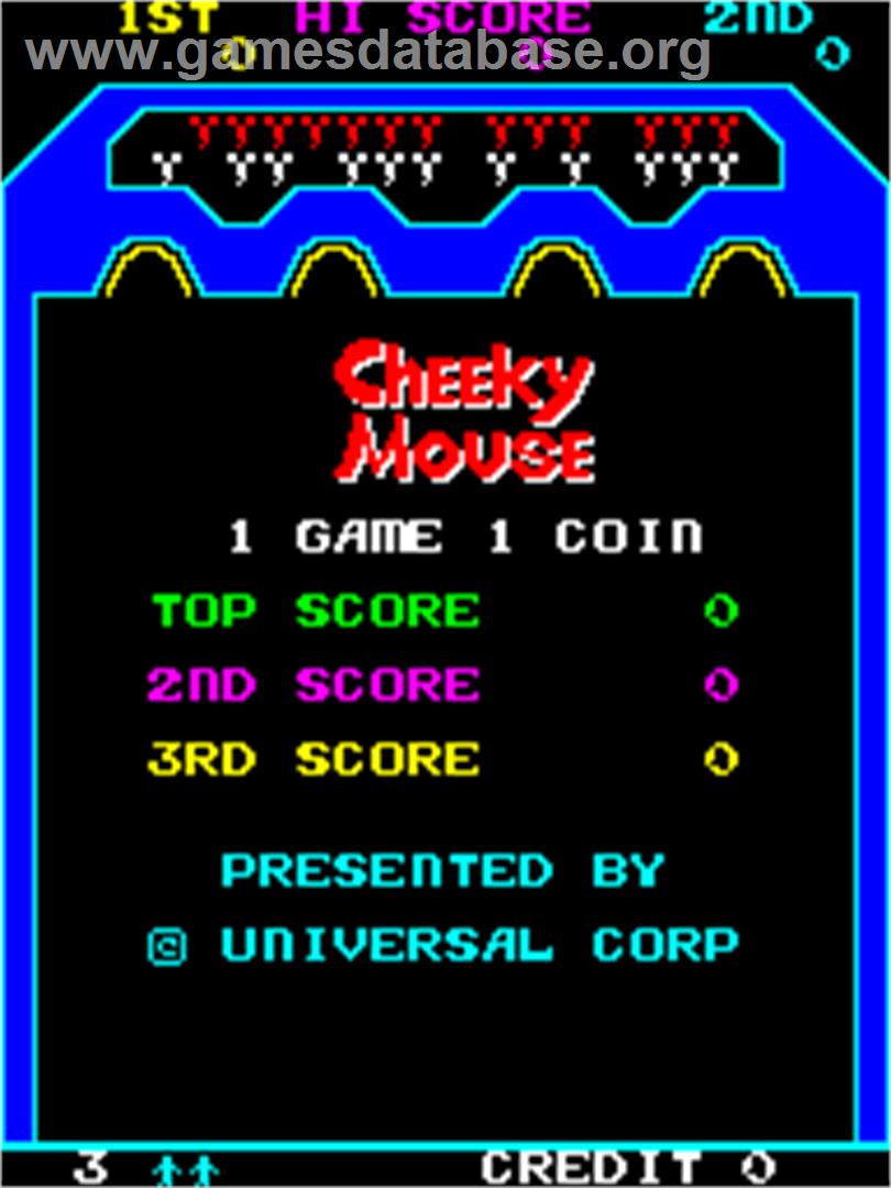 Cheeky Mouse - Arcade - Artwork - Title Screen