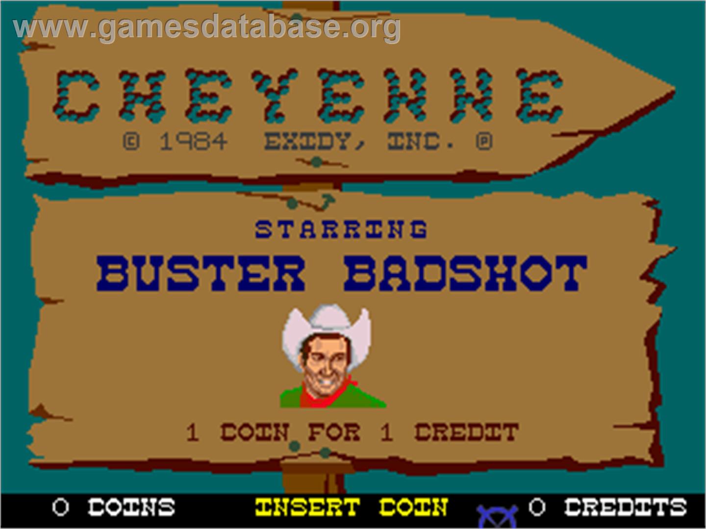 Cheyenne - Arcade - Artwork - Title Screen