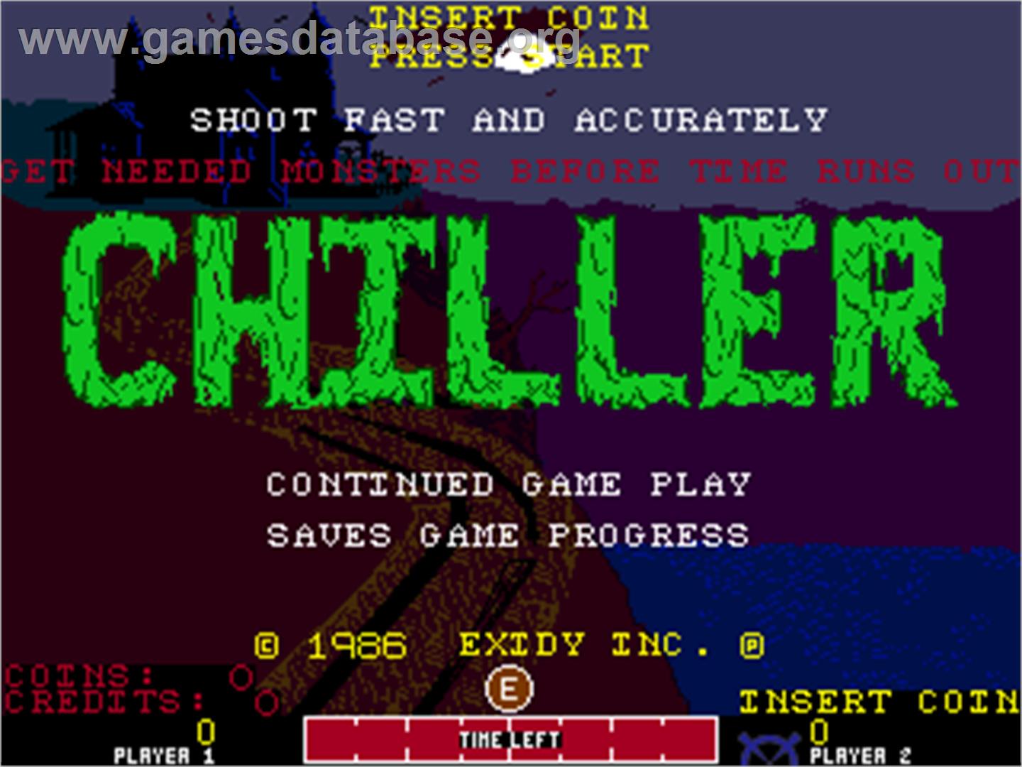 Chiller - Arcade - Artwork - Title Screen
