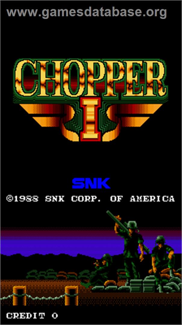 Chopper I - Arcade - Artwork - Title Screen