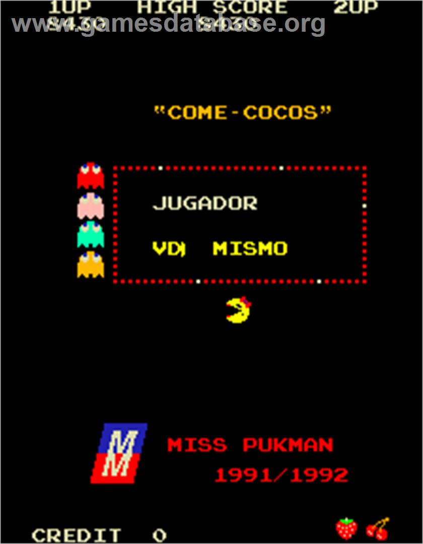 Come-Cocos - Arcade - Artwork - Title Screen