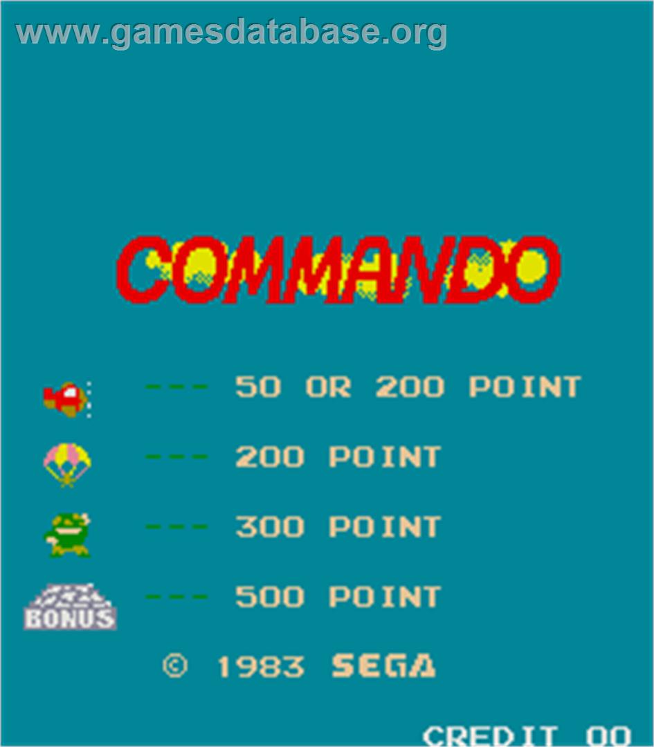 Commando - Arcade - Artwork - Title Screen