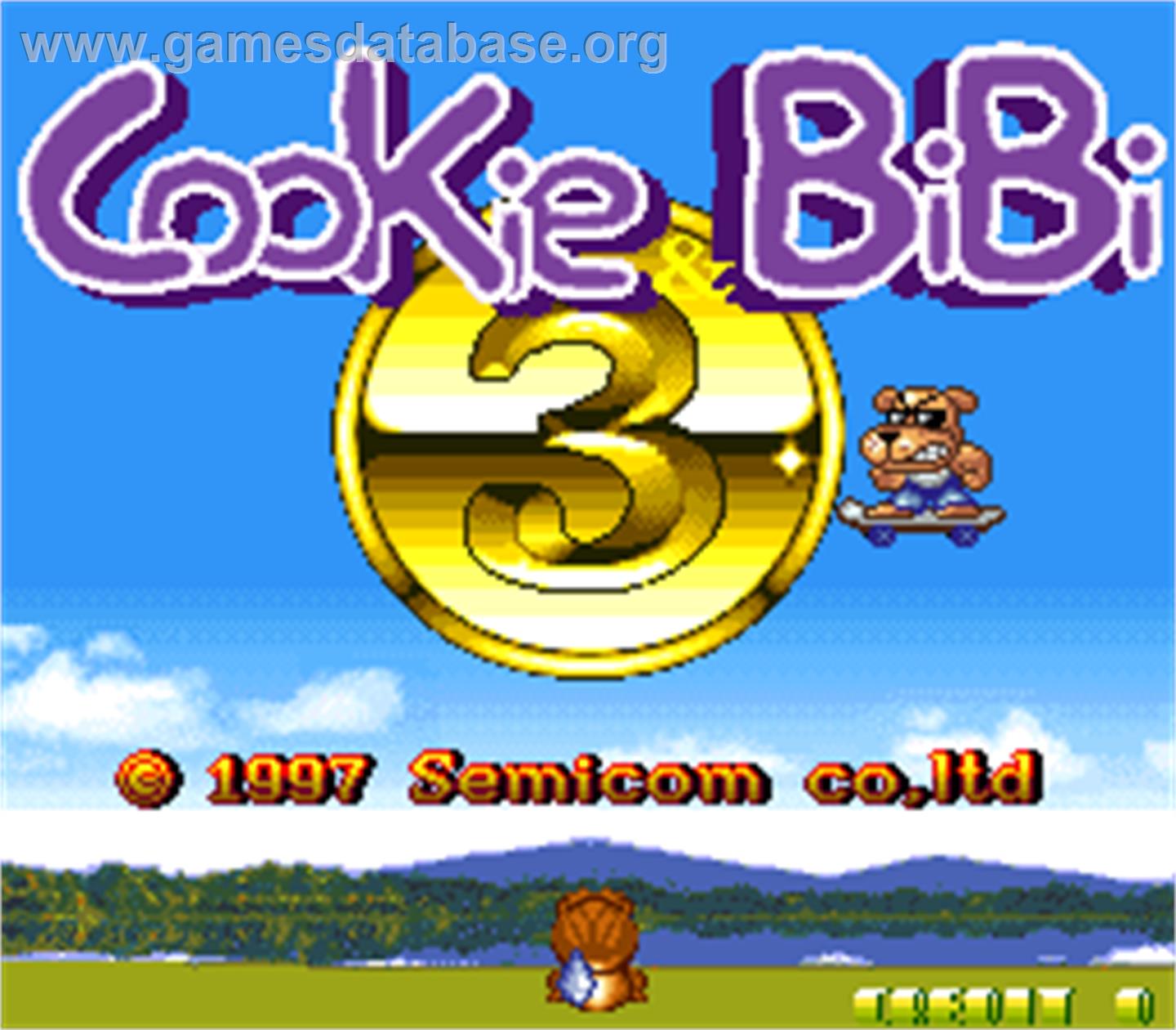 Cookie & Bibi 3 - Arcade - Artwork - Title Screen