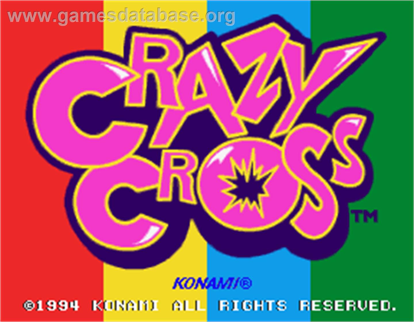 Crazy Cross - Arcade - Artwork - Title Screen