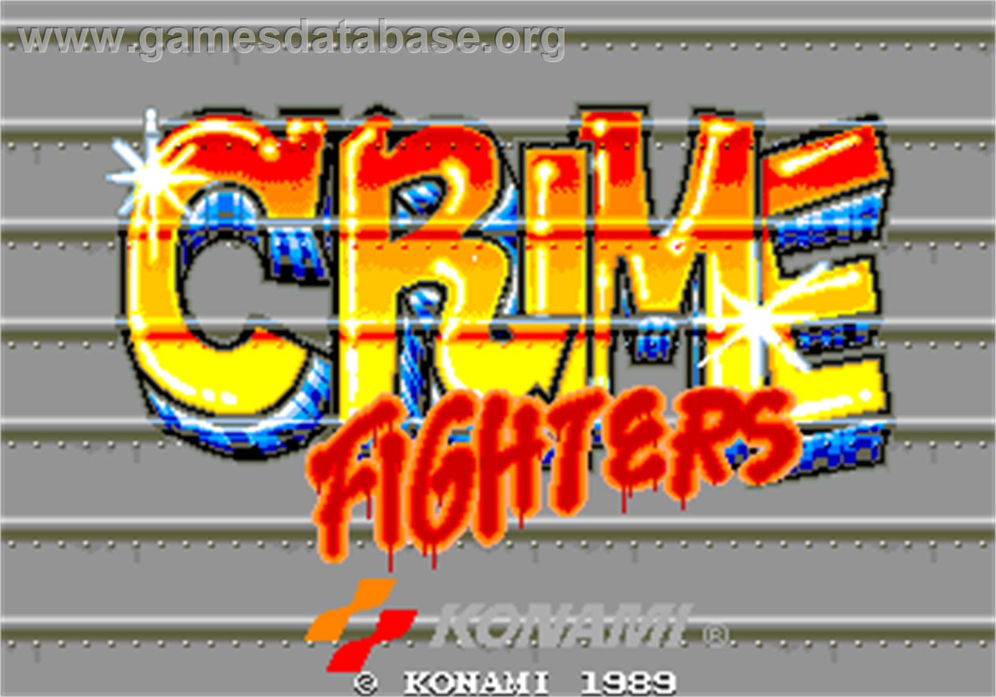 Crime Fighters - Arcade - Artwork - Title Screen