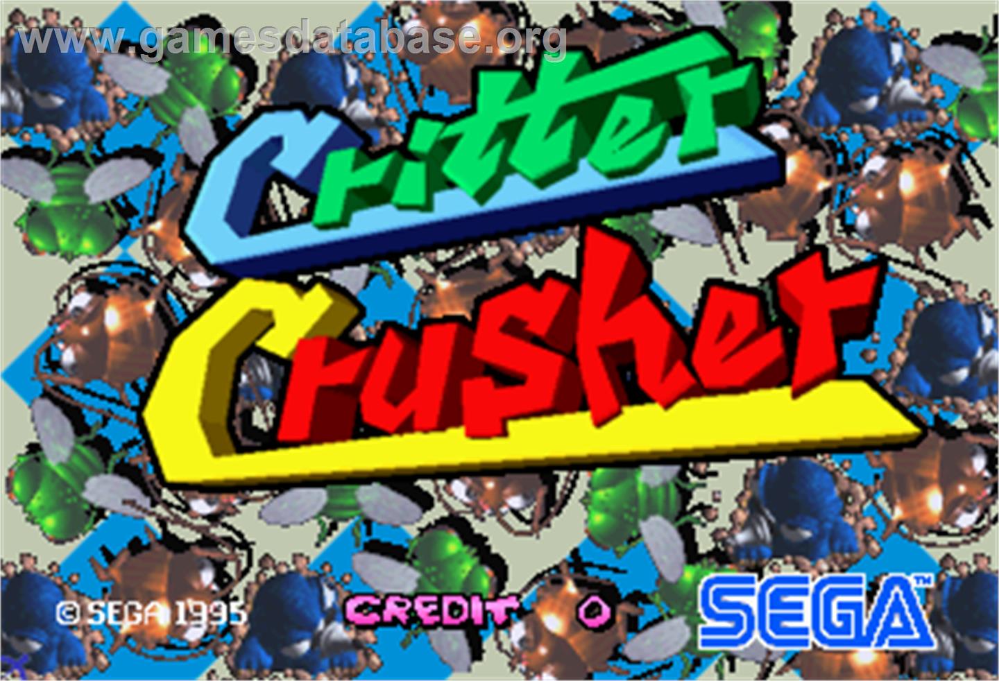 Critter Crusher - Arcade - Artwork - Title Screen