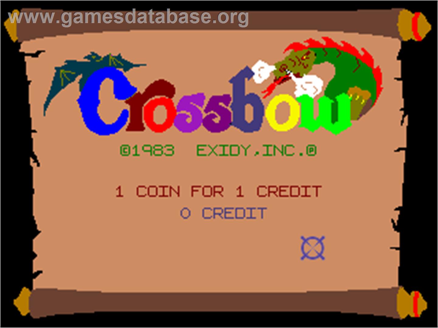 Crossbow - Arcade - Artwork - Title Screen