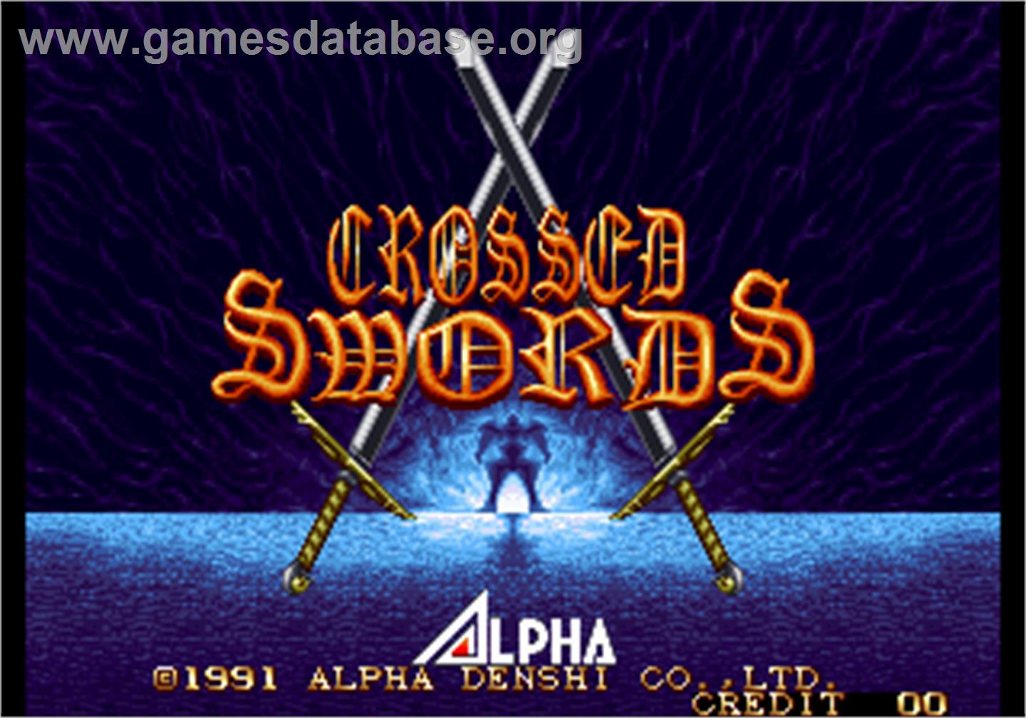 Crossed Swords - Arcade - Artwork - Title Screen