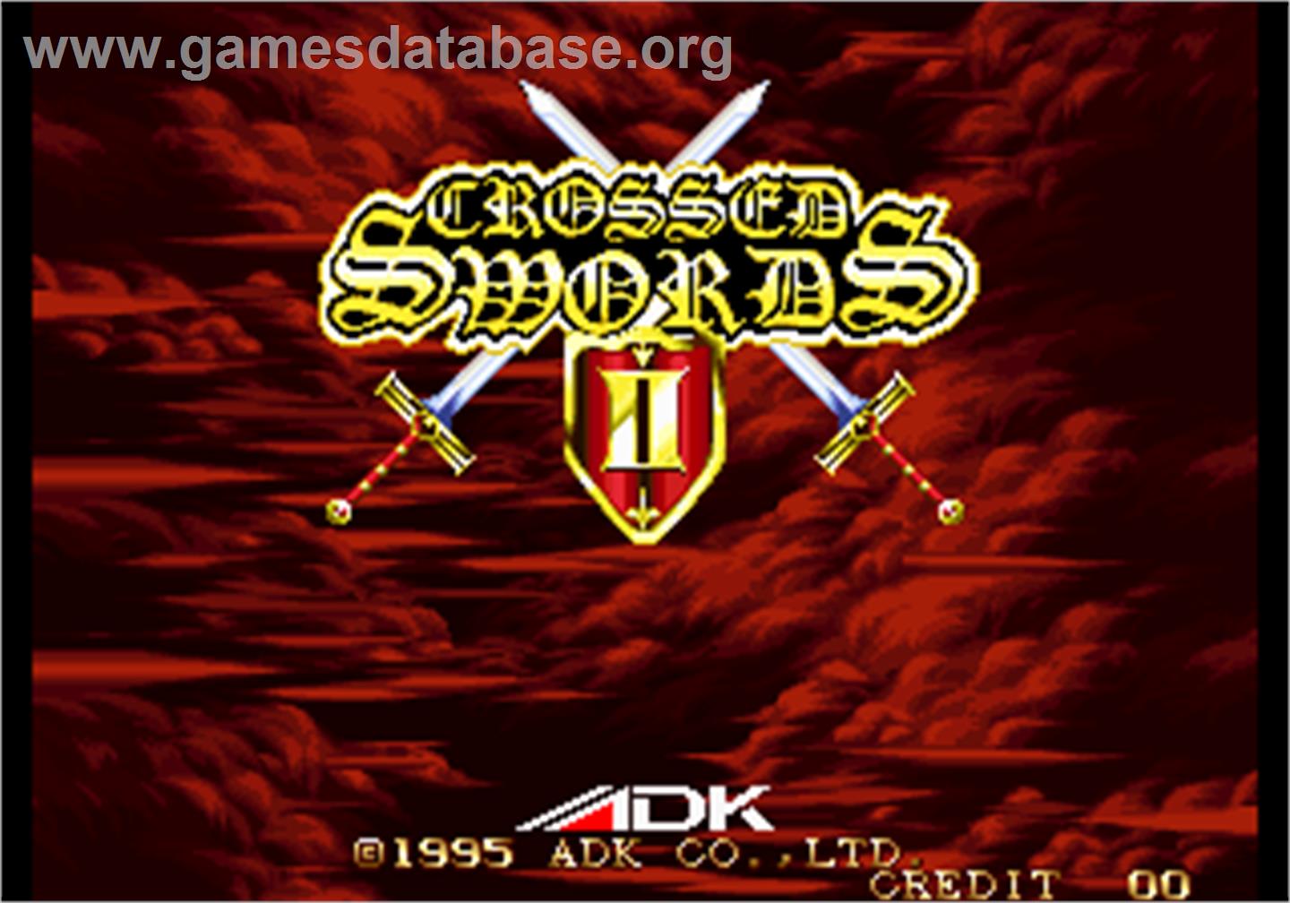 Crossed Swords 2 - Arcade - Artwork - Title Screen