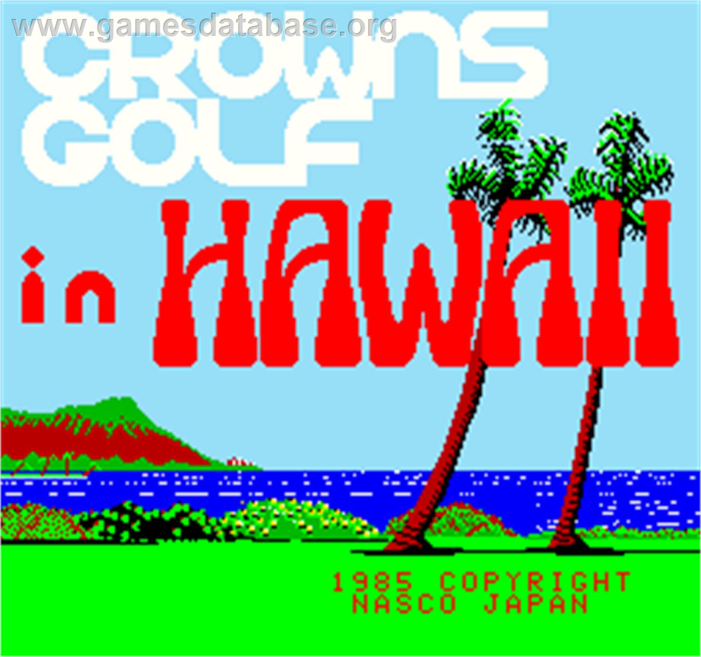 Crowns Golf in Hawaii - Arcade - Artwork - Title Screen