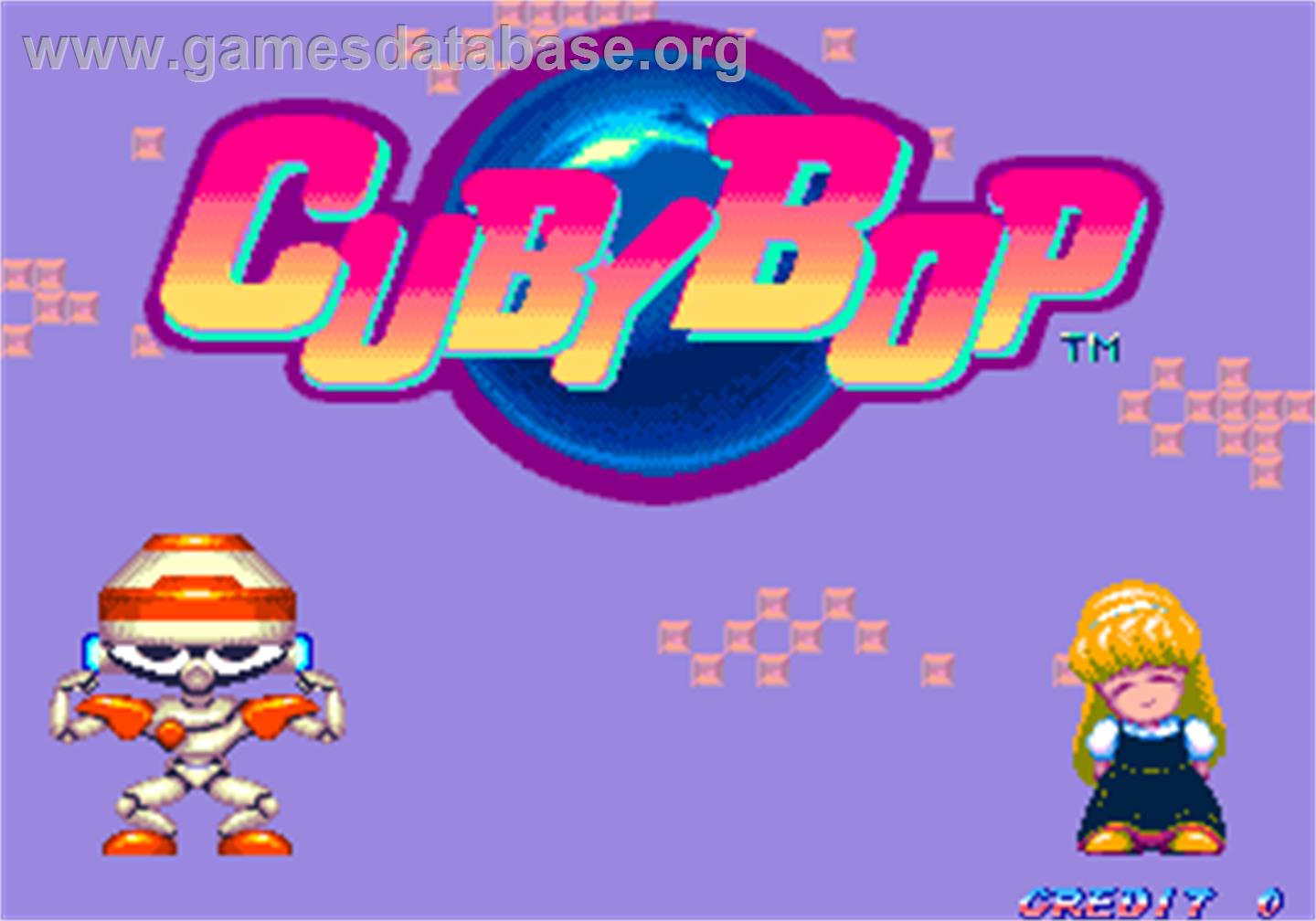 Cuby Bop - Arcade - Artwork - Title Screen
