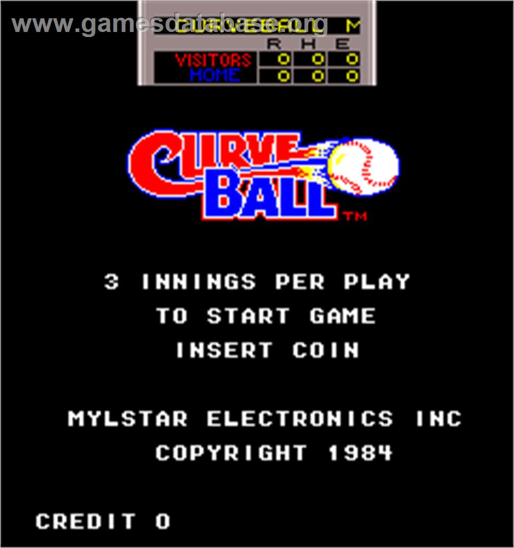 Curve Ball - Arcade - Artwork - Title Screen