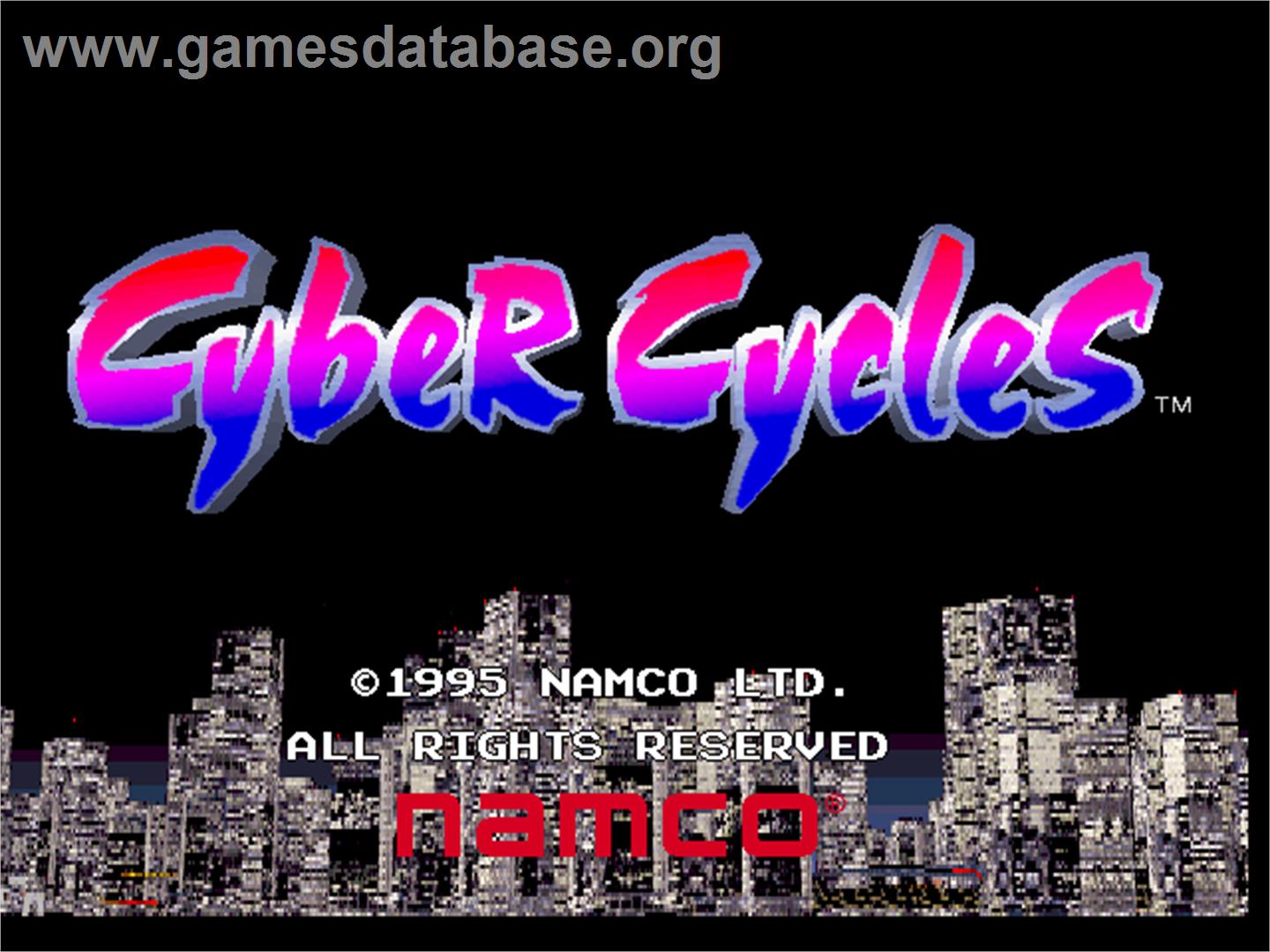 Cyber Cycles - Arcade - Artwork - Title Screen