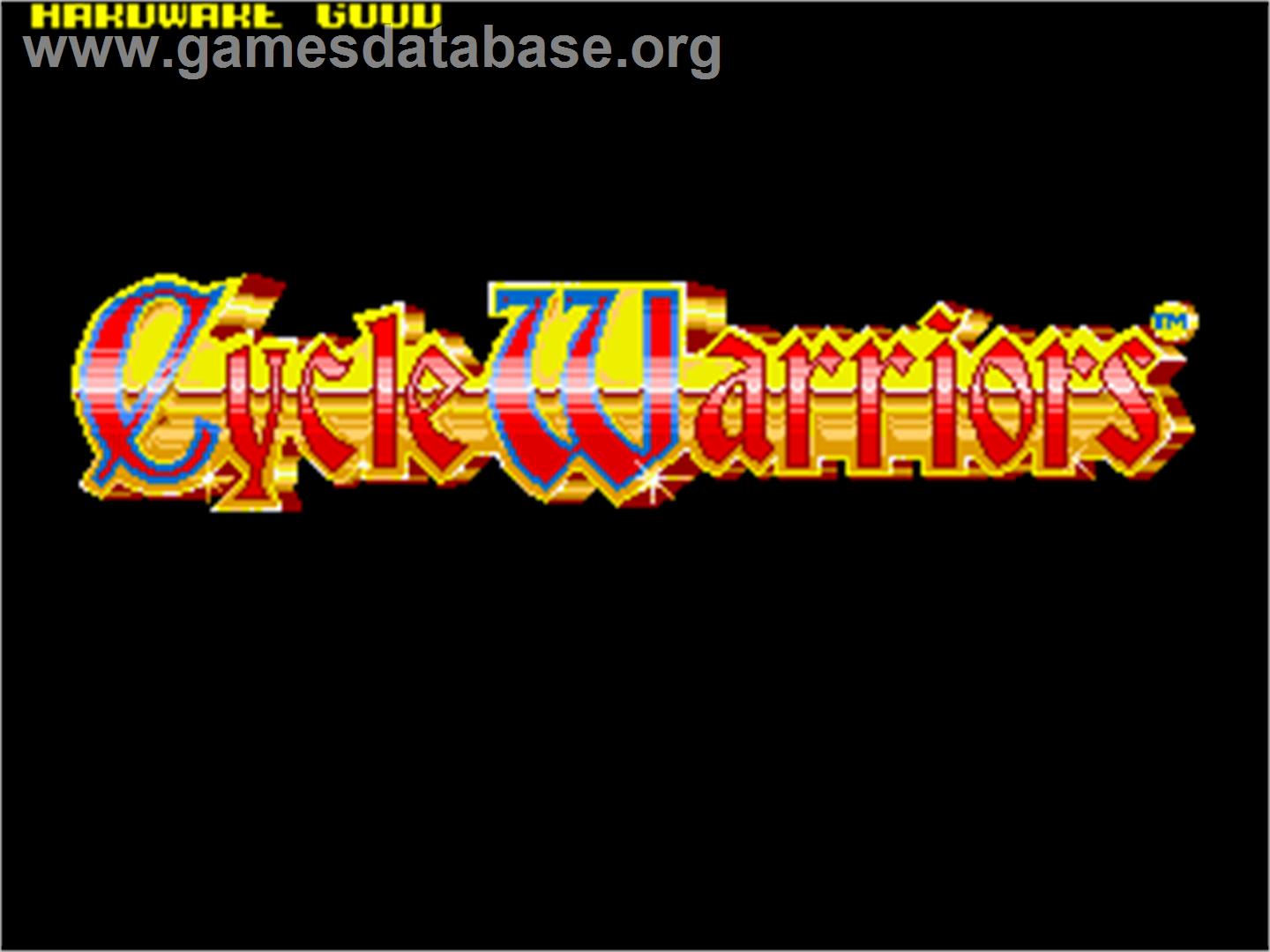 Cycle Warriors - Arcade - Artwork - Title Screen
