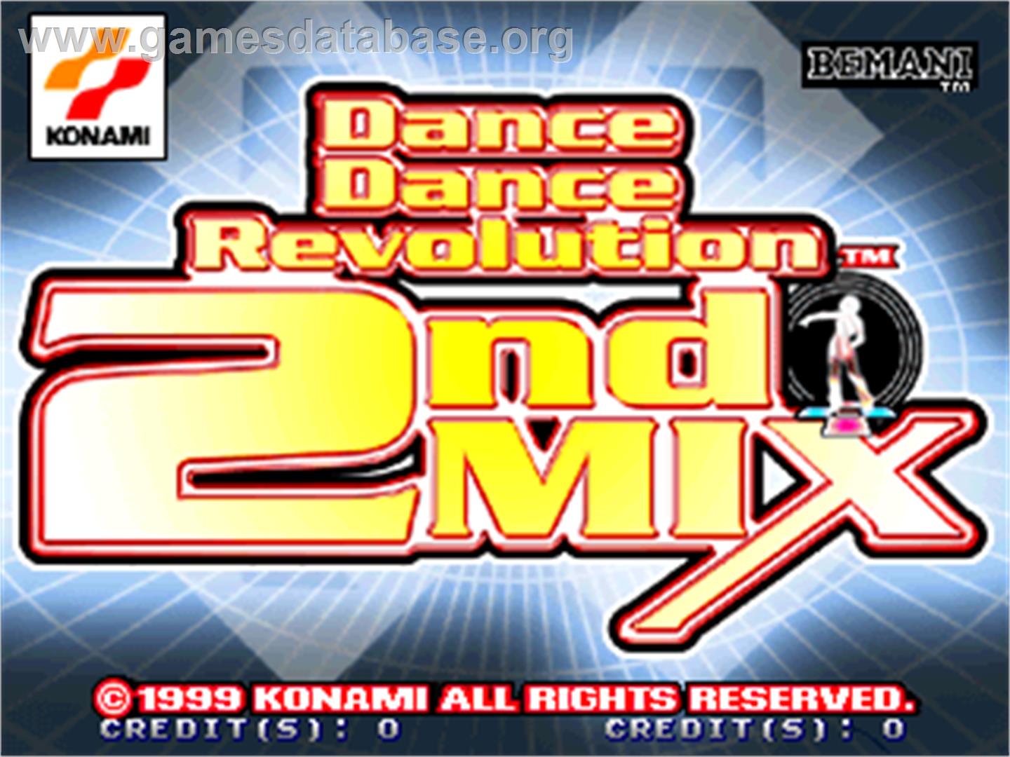 Dance Dance Revolution 2nd Mix - Link Ver - Arcade - Artwork - Title Screen