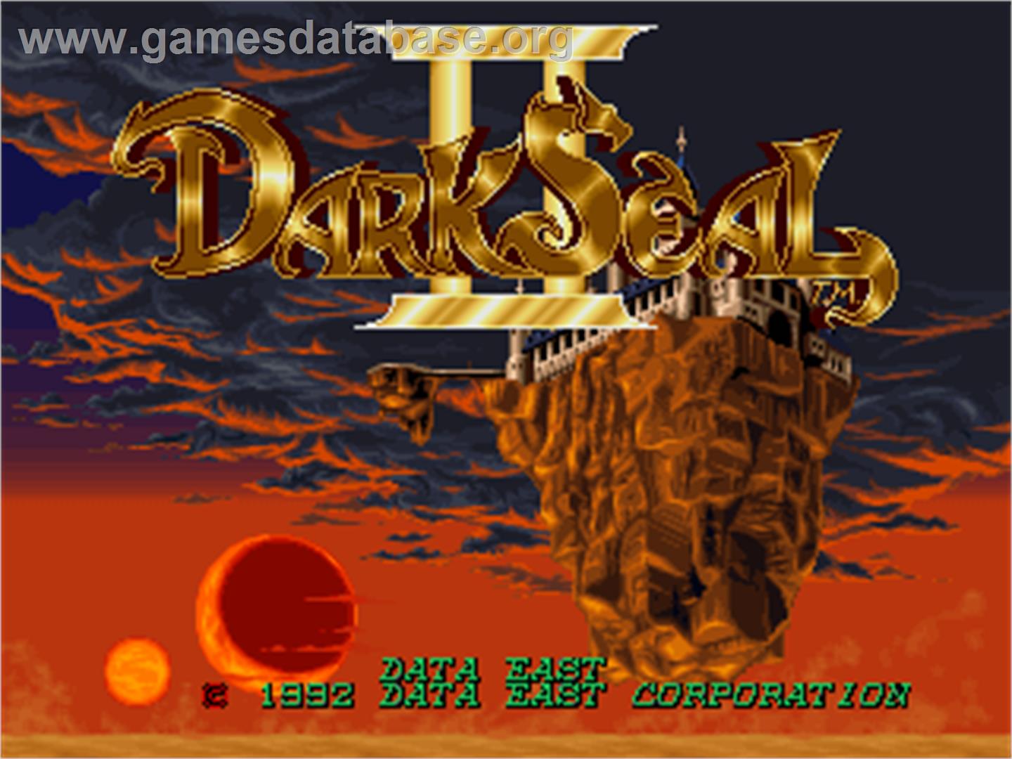 Dark Seal 2 - Arcade - Artwork - Title Screen