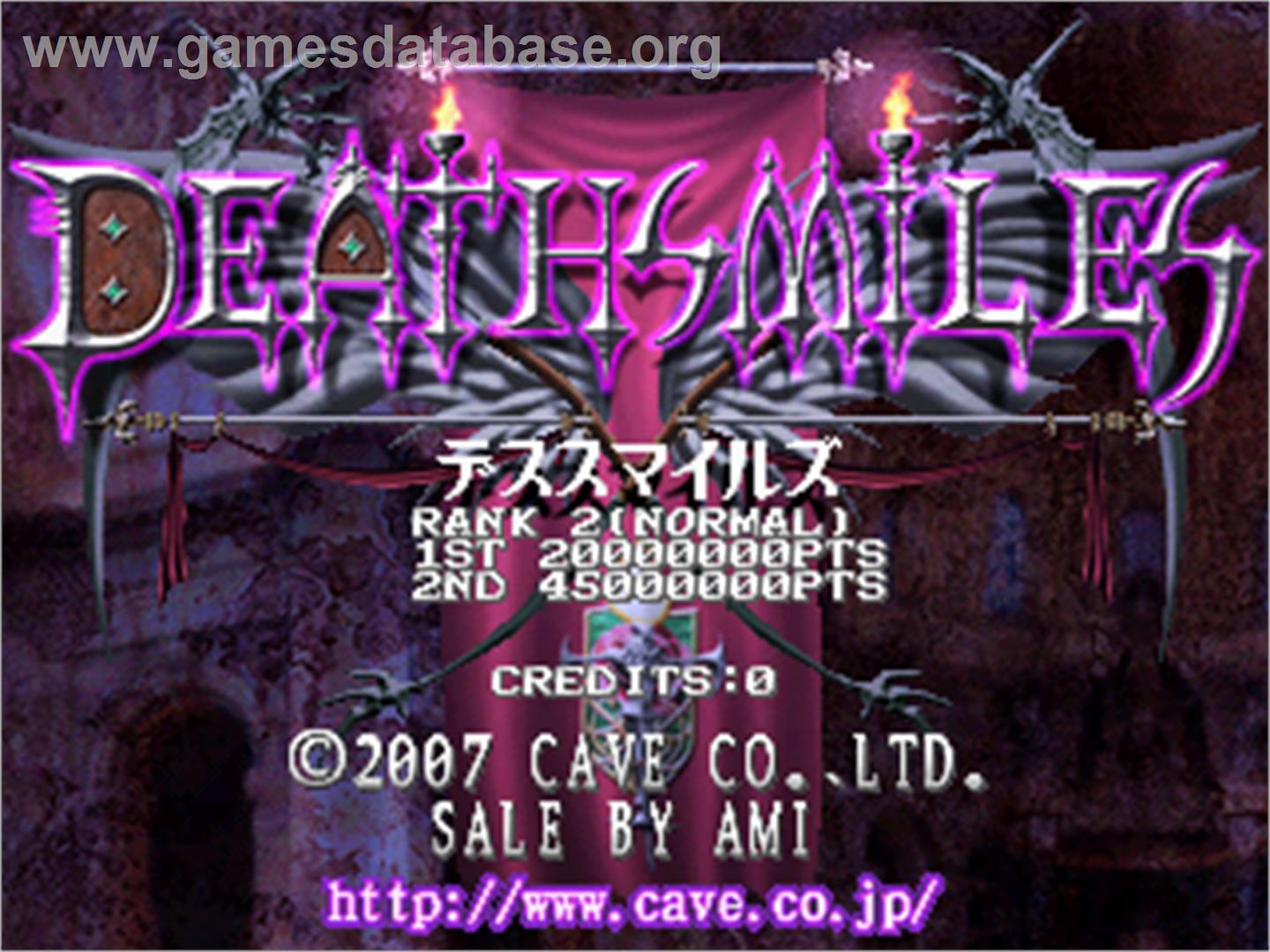 Death Smiles - Arcade - Artwork - Title Screen