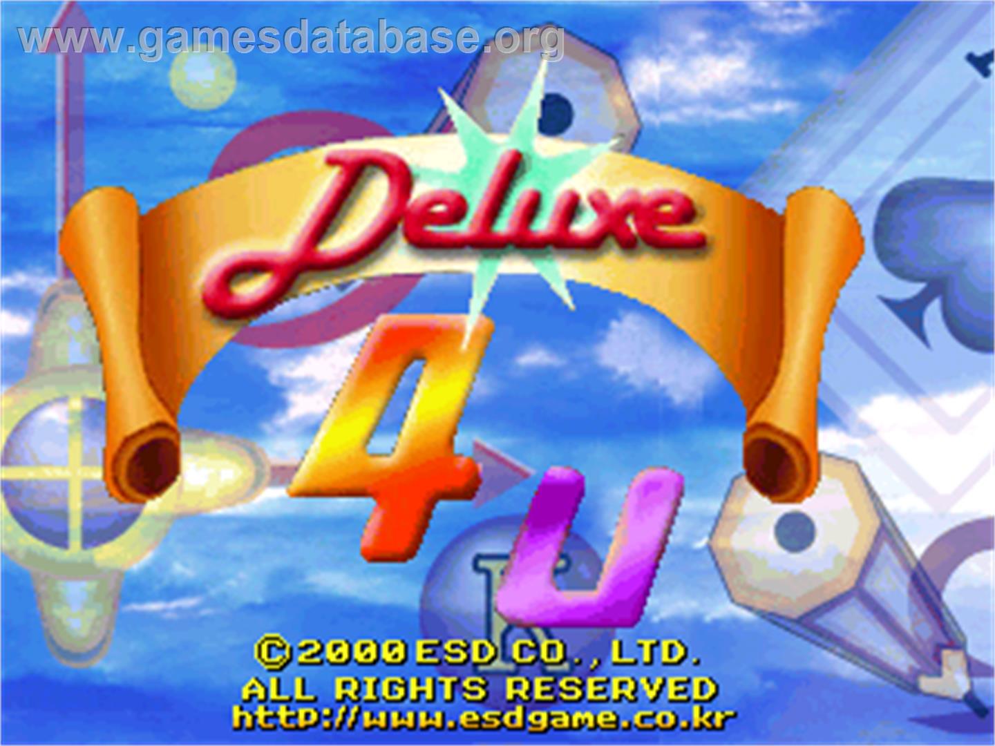 Deluxe 4 U - Arcade - Artwork - Title Screen