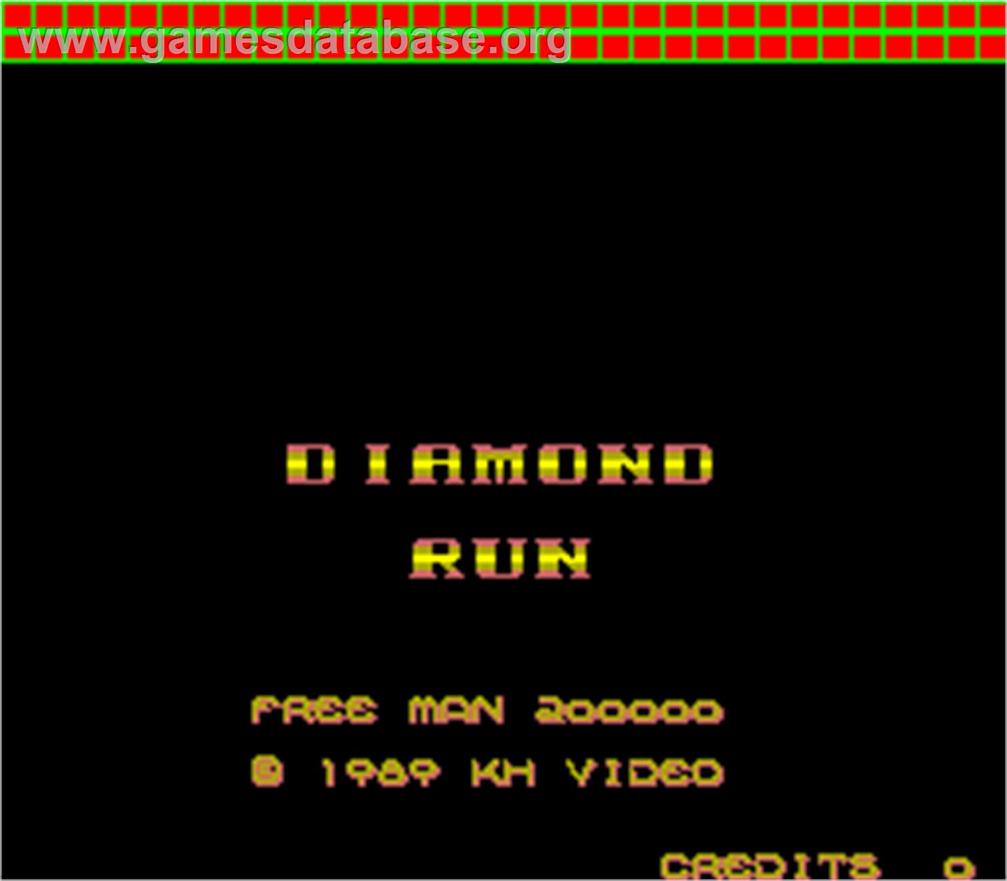 Diamond Run - Arcade - Artwork - Title Screen