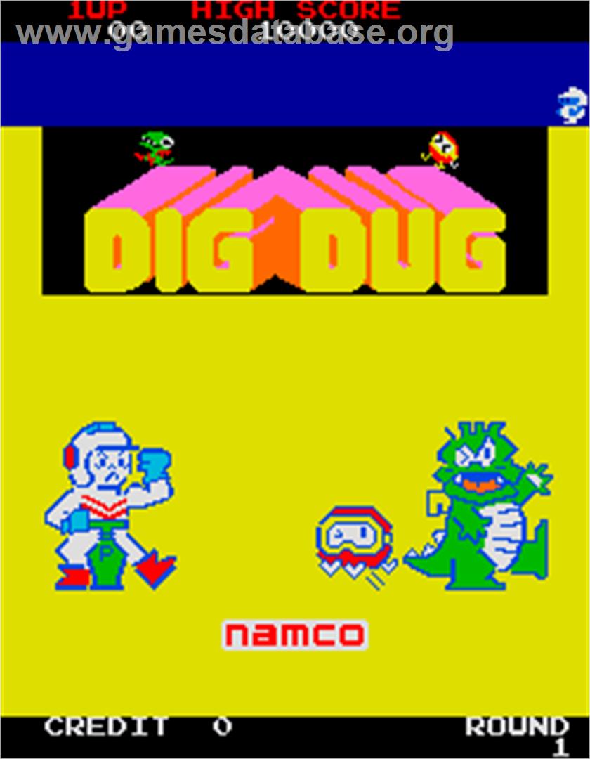 Dig Dug - Arcade - Artwork - Title Screen