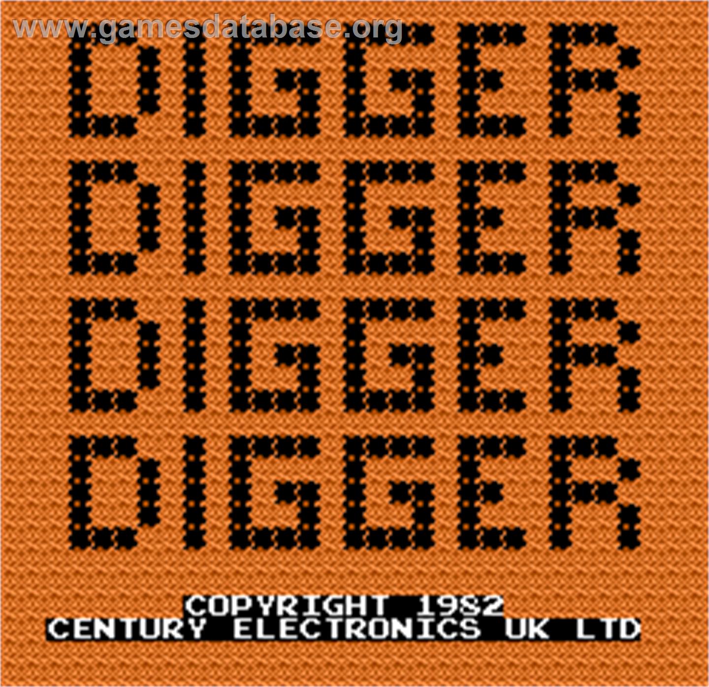 Digger - Arcade - Artwork - Title Screen