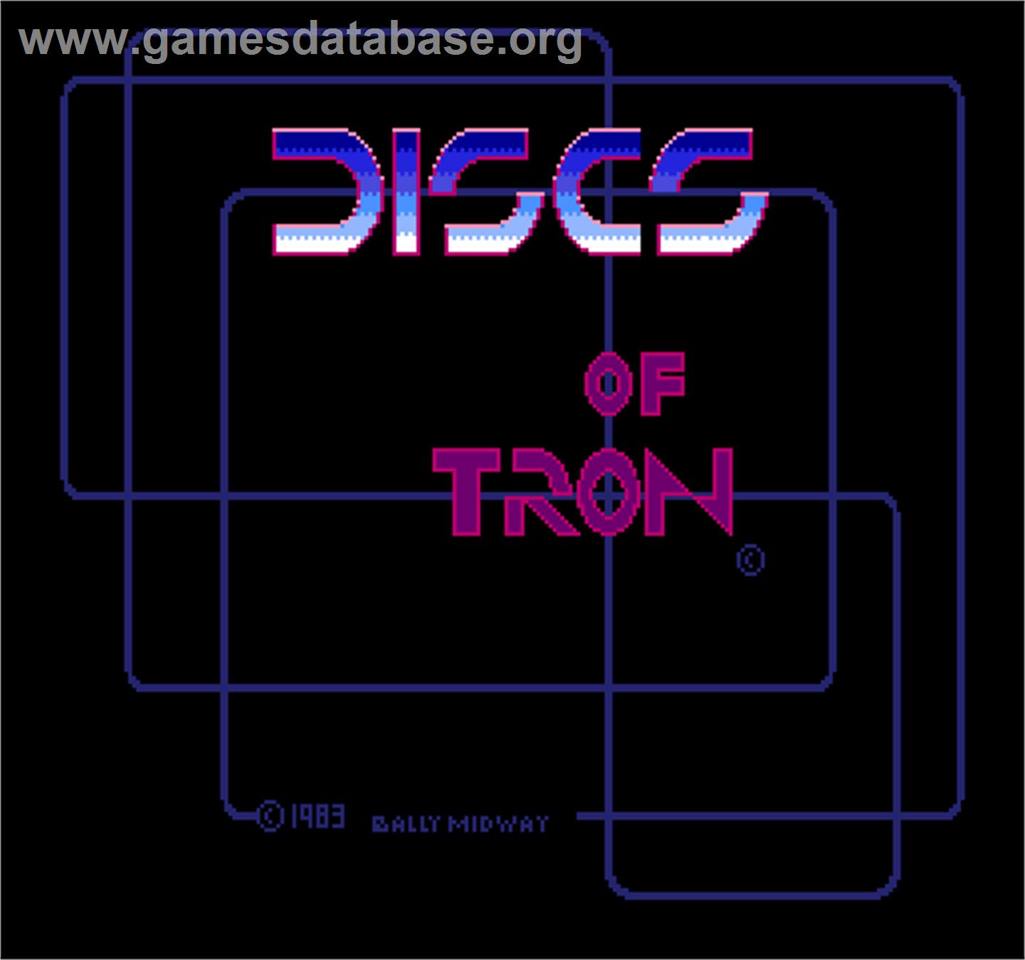 Discs of Tron - Arcade - Artwork - Title Screen
