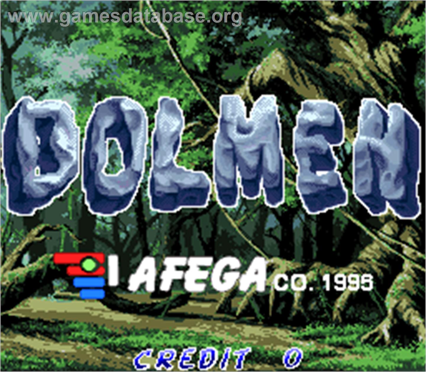 Dolmen - Arcade - Artwork - Title Screen