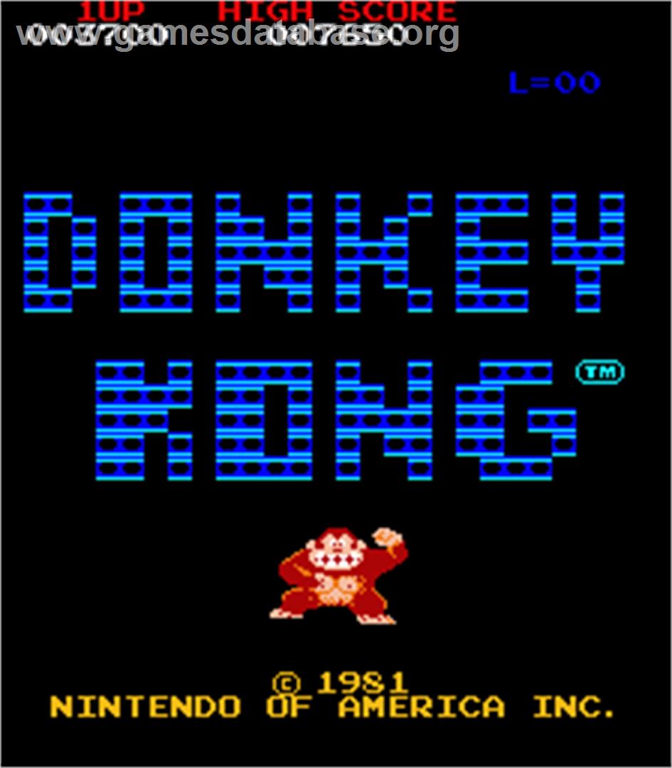 Donkey Kong/DK - Arcade - Artwork - Title Screen